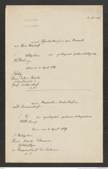 k.k. naturhistorisches Hofmuseum, Intendanzakten 1885-1896 (Hauer), Aktenzahl Z.246/1889, Seite 1
